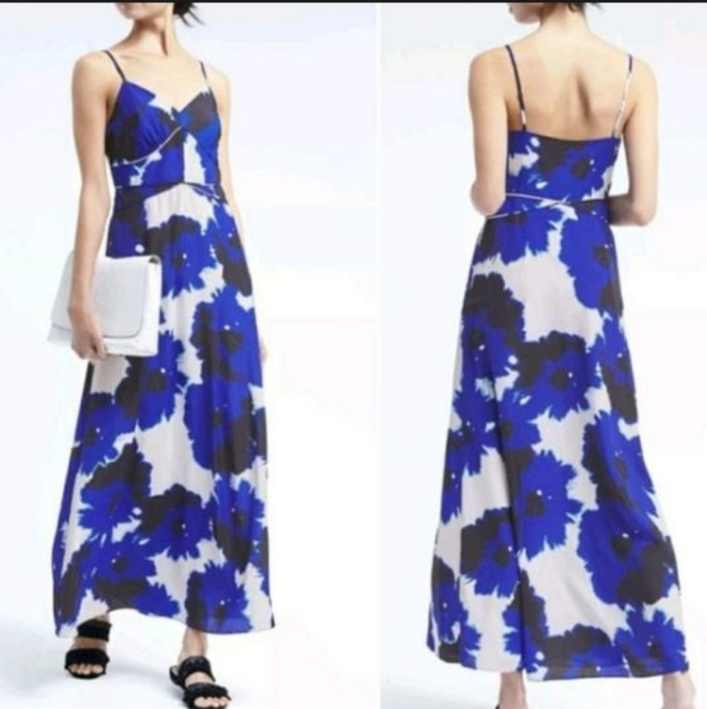 Banana Republic floral maxi dress size 2